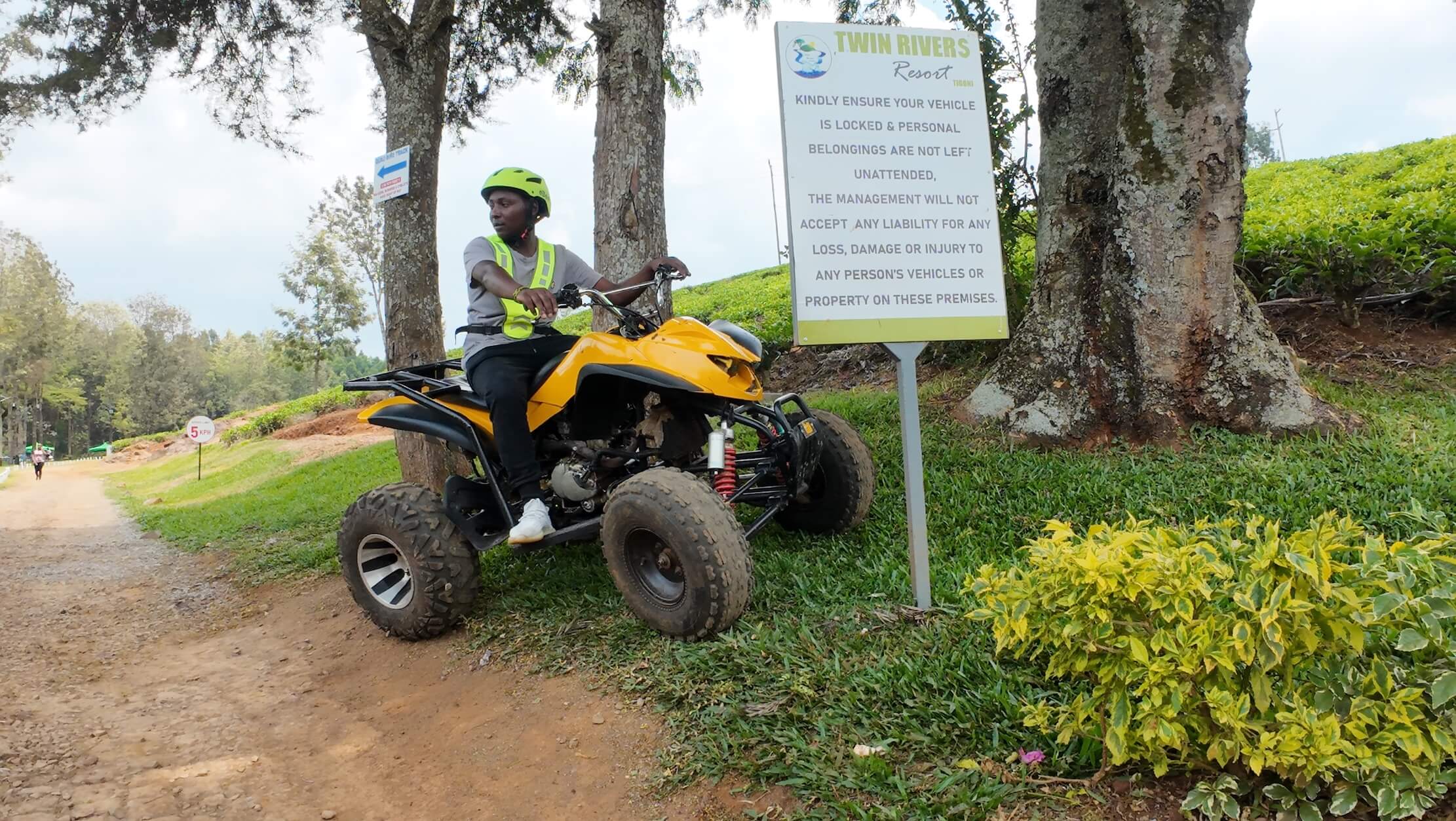 Quad Biking through tea plantations